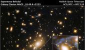 Hubble spots four magnified images of same supernova