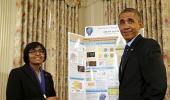 Indian American teen scientists impress Obama