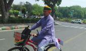 Unfazed by ridicule, this MP continues to cycle to Parliament