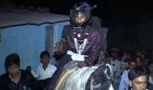 SHOCKING: Dalit groom forced to wear helmet as upper-castes pelt baarat