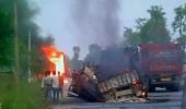 Maoists torch 32 vehicles on GT Road in Bihar