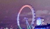 A dash of tricolour on London's iconic monuments