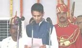 Lalu's son interrupted twice for mispronoucing Hindi oath