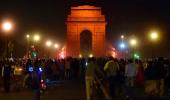 India Gate goes orange for UN's violence against women