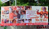 In new poster war, Sena shows Modi bowing before Bal Thackeray