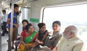 Photos: Life in a Metro with PM Modi