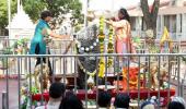 Devotees throng Shani temple on Saturday after lifting of ban