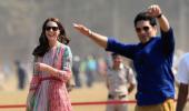 PHOTOS: When Kate 'bowled' Sachin with her batting skills