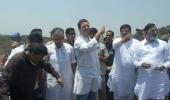 Rahul visits Deonar ground, slams PM over Swachch Bharat