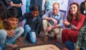 PHOTOS: Wills-Kate join in games with street kids in Delhi