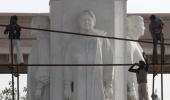 Known for erecting statues, Mayawati swears off memorials