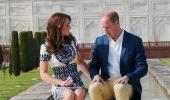 William and Kate pose at Taj following in Diana's footsteps