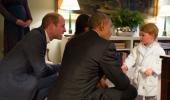 Obamas join Wills, Kate for dinner... and Prince George didn't want to miss out