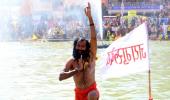 Sadhus and seers take holy dip during Ujjain Kumbh Mela