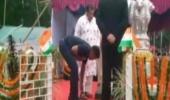 Odisha neta makes security officer open sandal straps, says 'I'm the VIP'