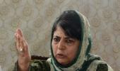 PIX: When Mehbooba lost her cool