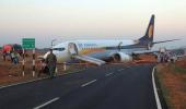 PHOTOS: Jet Airways flight skids off runway at Goa, 12 passengers injured