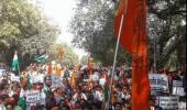 ABVP holds march against 'anti-nationals'