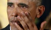 PHOTO: Obama weeps as he unveils gun control measures