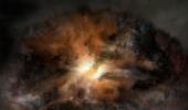 Universe's most luminous galaxy is ripping itself apart