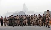 Why are French troops marching down Rajpath?