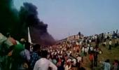 Kapu protest for backward status turns violent, train set afire in Andhra Pradesh