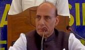 Refrain from using pellet guns, Rajnath Singh tells security forces in Kashmir