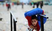 PHOTOS: This Gaza boy twists and turns his body like no other