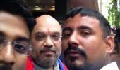 Kanhaiya's 'attacker' greets Amit Shah in Pune