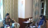 Army chief discusses security situation in Kashmir with Mehbooba