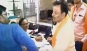 Caught on camera: Shiv Sena leader, friend slap bank employee