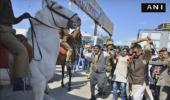 BJP MLA breaks police horse's leg as protest march stopped