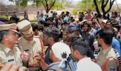 Hyderabad university students held for protest against VC get bail