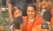 Sadhvi Pragya attends Kumbh Mela