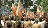 BJP protests outside Mamata's residence against attack on Roopa Ganguly