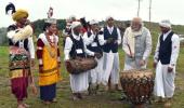 In Meghalaya, PM Modi tries his hand at 'Ka Bom'