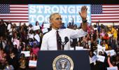 'Don't boo vote': Obama defends Trump supporter at Clinton rally