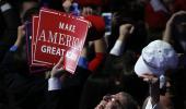 PHOTOS: Party begins for Trump, heartbreak for Clinton