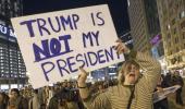 'NOT MY PRESIDENT' protests rage on in US