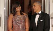 Keeping the best for last! Michelle sizzles and shines at final state dinner