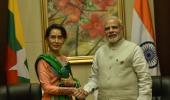 PM Modi meets Myanmar's Suu Kyi; discuss bilateral security cooperation