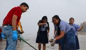 After the immersion, Mumbaikars join hands to clean beaches