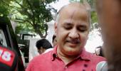 Ink attack on Manish Sisodia outside Lt Governor's house