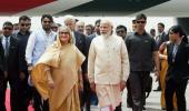 Modi lays out red carpet for Hasina, but no Teesta pact