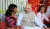 Lotus will bloom, says Shah in Naxalbari