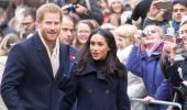 Prince Harry and Meghan step out for first joint royal event