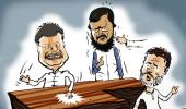 Goyal mimes, Athawale struggles, Rahul gets serious