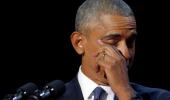 'Yes we can, yes we did!' Teary Obama bids farewell