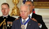 Obama surprises Biden with top honour