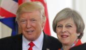 'Will lead the world together again: Britain's May meets Trump